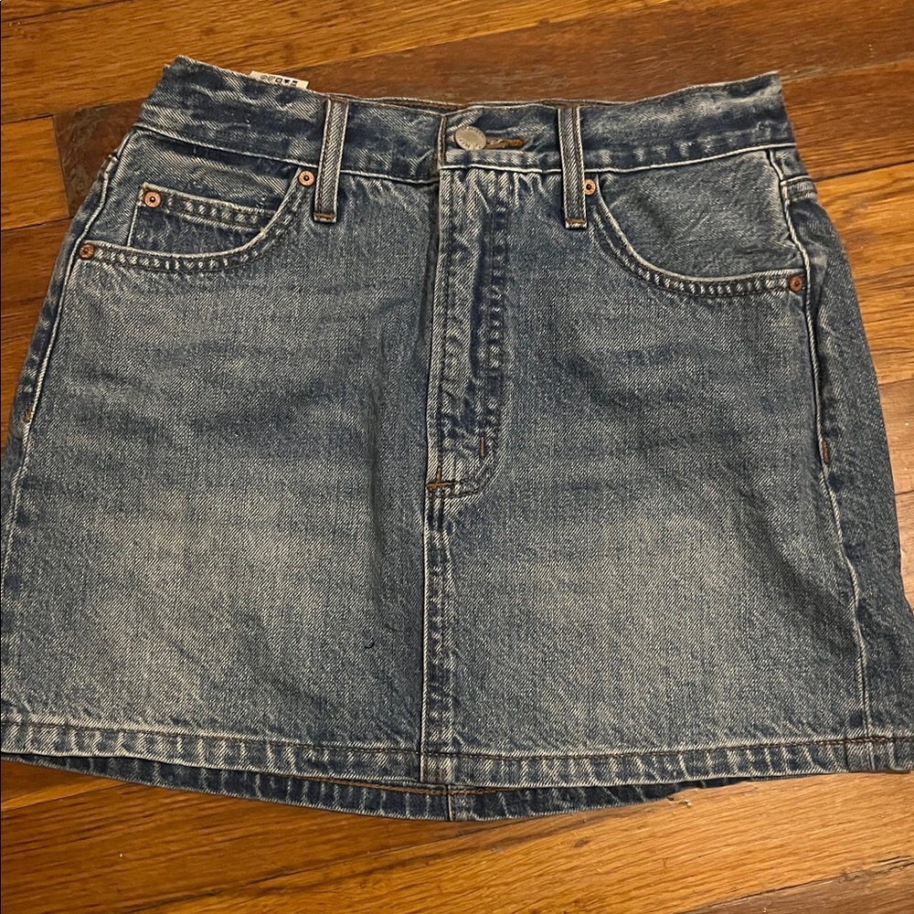 Aritzia Denim Blue Jean Skirt